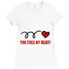 you stole my heart (2) Ladies Fitted T-Shirt