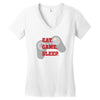 Eat Game Sleep Women's V-Neck T-Shirt
