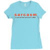 funny t shirt sarcasm is one of the services i offer rude tee offensiv Ladies Fitted T-Shirt