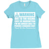 warning due to the rising cost of ammo Ladies Fitted T-Shirt