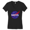 santa nasa Women's V-Neck T-Shirt