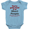 hand it to short people Baby Bodysuit