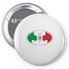 bat man mexican flag mexico logo Pin-back button