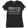 proud autism auntie Ladies Fitted T-Shirt