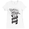 never stop fighting spirit Ladies Fitted T-Shirt