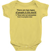 There Are Wwo Types Of People in This World Baby Onesie