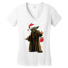 yoda christmas Women's V-Neck T-Shirt