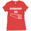 buongiorno una sega Ladies Fitted T-Shirt