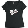shhh nobody cares Women's Triblend Scoop T-shirt