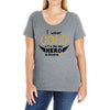 I Wear Gold For My Hero In Haven Ladies Curvy T-Shirt