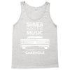 driver picks the music passenger shuts his cakehole Tank Top