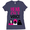 Women's March Hear Our Voice Ladies Fitted T-Shirt