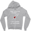 i was looking at your veins Zipper Hoodie