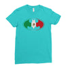 bat man mexican flag mexico logo Ladies Fitted T-Shirt