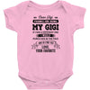 Dear Gigi, Love, Your Favorite Baby Onesie