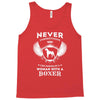 woman with a boxer Tank Top