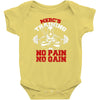merc's gym training Baby Bodysuit