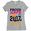 Class of 2017 Proud Auntie Graduation Ladies Fitted T-Shirt