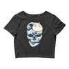 the great wave off skull Crop Top