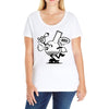 wake &amp; sake Ladies Curvy T-Shirt