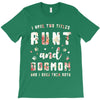 i have two titles aunt and dogmom and i rock them both with roses T-Shirt