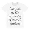 i imagine my life as a series of musical numbers All Over Women's T-shirt