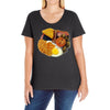 funny full english breakfast, ideal gift or birthday present Ladies Curvy T-Shirt