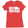 white van man funny Ladies Fitted T-Shirt