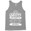 Queens Are Born In January Tank Top