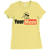 your mum Ladies Fitted T-Shirt