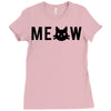meow Ladies Fitted T-Shirt