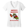 hippity hoppity revolutionize Women's V-Neck T-Shirt
