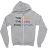 mommy daddy harrison baby name Zipper Hoodie