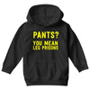 pants you mean leg prisons Youth Hoodie