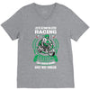 I am A Racing Grandpa Like A Regular Grandpa Only V-Neck Tee