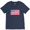 t-rex vintage american flag V-Neck Tee