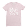 normal people scare me Ladies Fitted T-Shirt