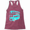 london double decker bus Racerback Tank