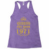 queens are born in 1971 Racerback Tank