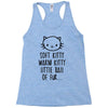 weird kitty Racerback Tank