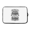 Real Kings Are Born On October 29 Laptop sleeve