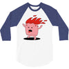 marshmallow prend feu 3/4 Sleeve Shirt