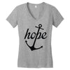 hope anchor religious Women's V-Neck T-Shirt