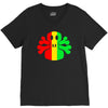 rasta skull and crossbones V-Neck Tee