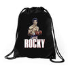Rock Balboa Drawstring Bags