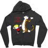 calvin hobbes Zipper Hoodie