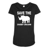 chubby unicorn Maternity Scoop Neck T-shirt