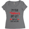 i'm your father's day gift mom says you're welcome Women's Triblend Scoop T-shirt