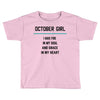 October Girl Toddler T-shirt