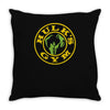 hulk's gym funny Throw Pillow